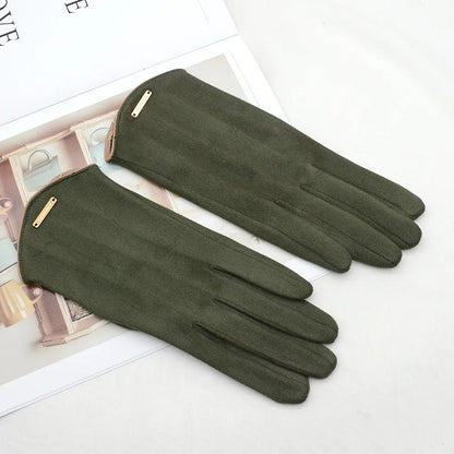 Womens Autumn Winter Touchscreen Thin Cashmere Gloves - Nalani - UK Fashion Clothing and Decor