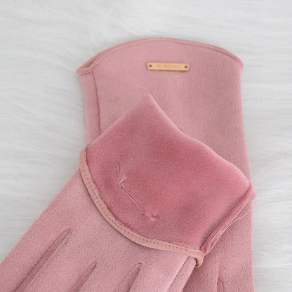 Womens Autumn Winter Touchscreen Thin Cashmere Gloves - Nalani - UK Fashion Clothing and Decor