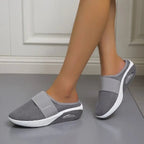 Women’s Backless Slip-On Sneakers - Lightweight Knit Weave Everyday - Nalani - Fashion Clothing and Decor