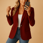 Women's Blazer | Tailored Cut & Fitted Silhouette - Nalani - Fashion Clothing and Decor