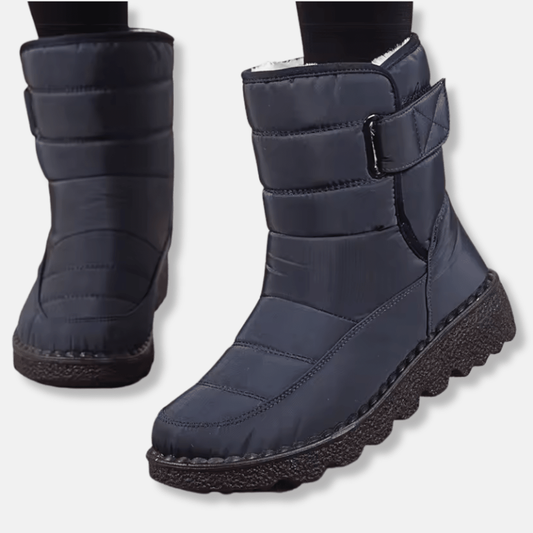 Women's Boots Mid Calf Quilted Insulation Slip Resistant Sole - Nalani - UK Fashion Clothing and Decor