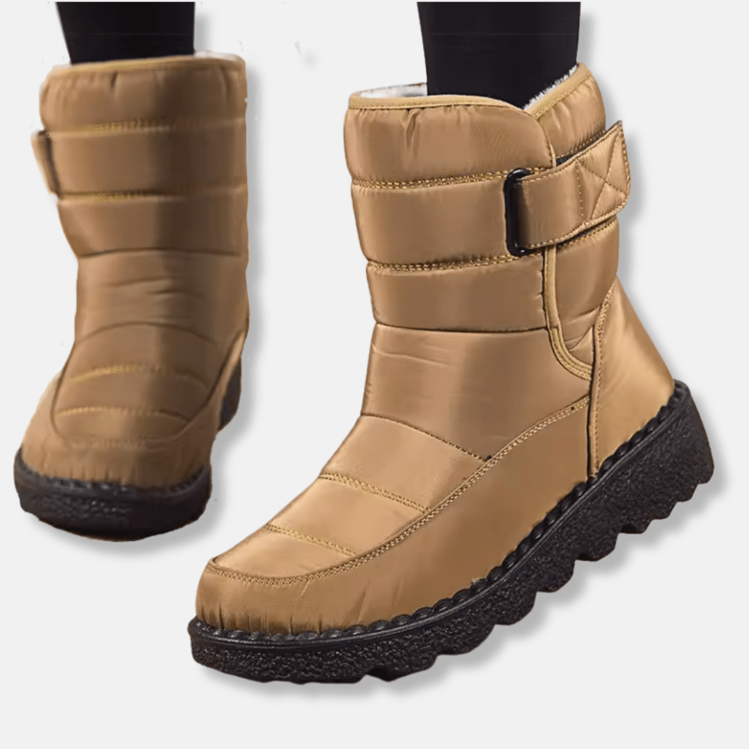 Women's Boots Mid Calf Quilted Insulation Slip Resistant Sole - Nalani - UK Fashion Clothing and Decor