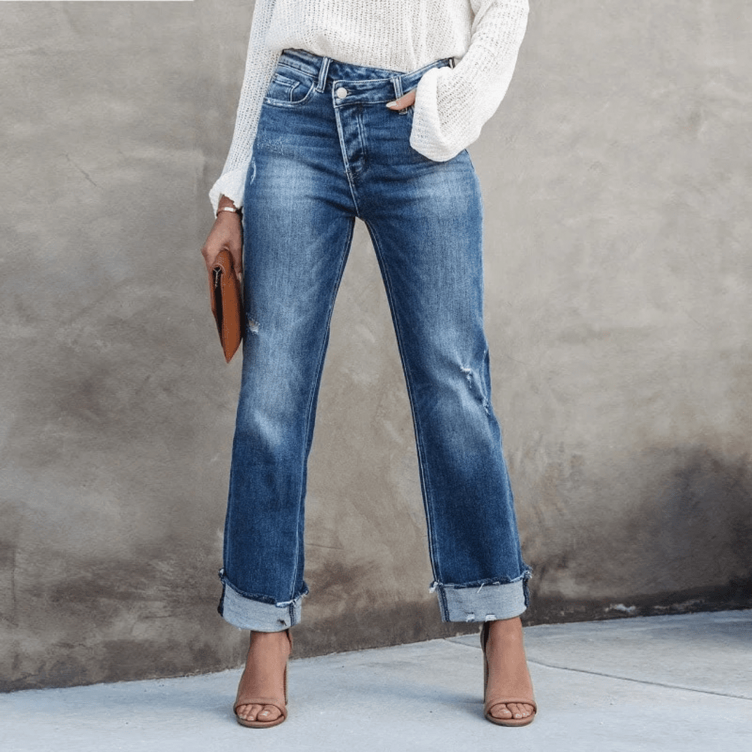 Women’s casual straight long pants - Nalani - UK Fashion Clothing and Decor