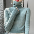 Womens Casual Turtleneck Pullover Knit Sweater For Layering - Nalani - UK Fashion Clothing and Decor