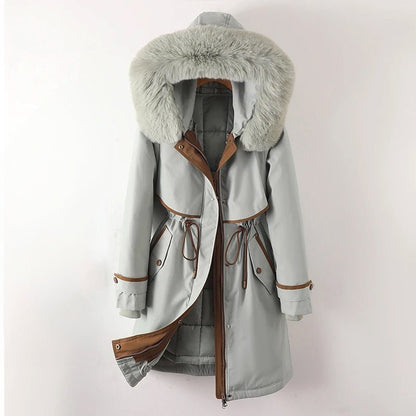 Women's cozy lined parka with hood - Nalani - UK Fashion Clothing and Decor