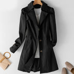 Women's elegant single - breasted trench coat - Nalani - UK Fashion Clothing and Decor