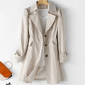 Women's elegant single - breasted trench coat - Nalani - UK Fashion Clothing and Decor