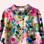Women's Floral Print Blouse – Elegant & Stylish Casual Top - Nalani - Fashion Clothing and Decor