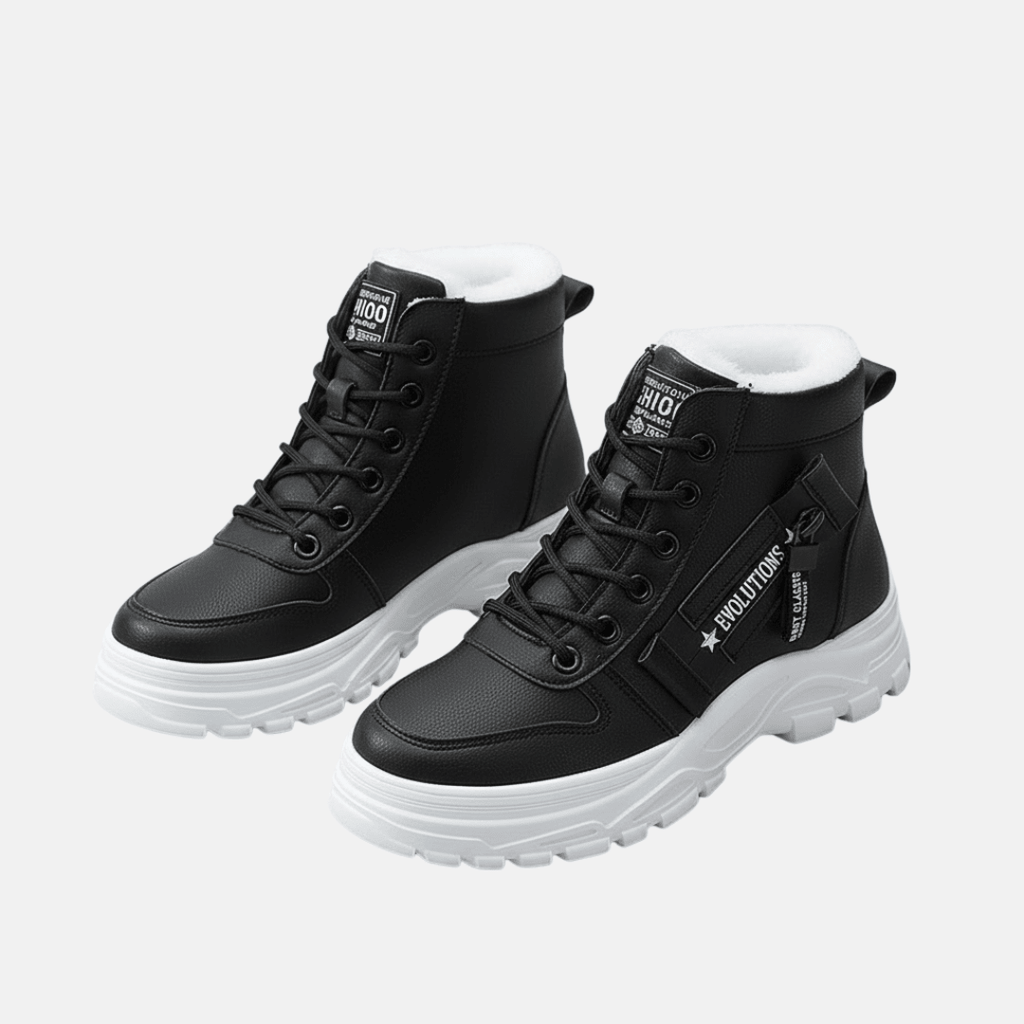 Women's High Top Ankle Boots Lace Up Platform Sole Winter - Nalani - UK Fashion Clothing and Decor