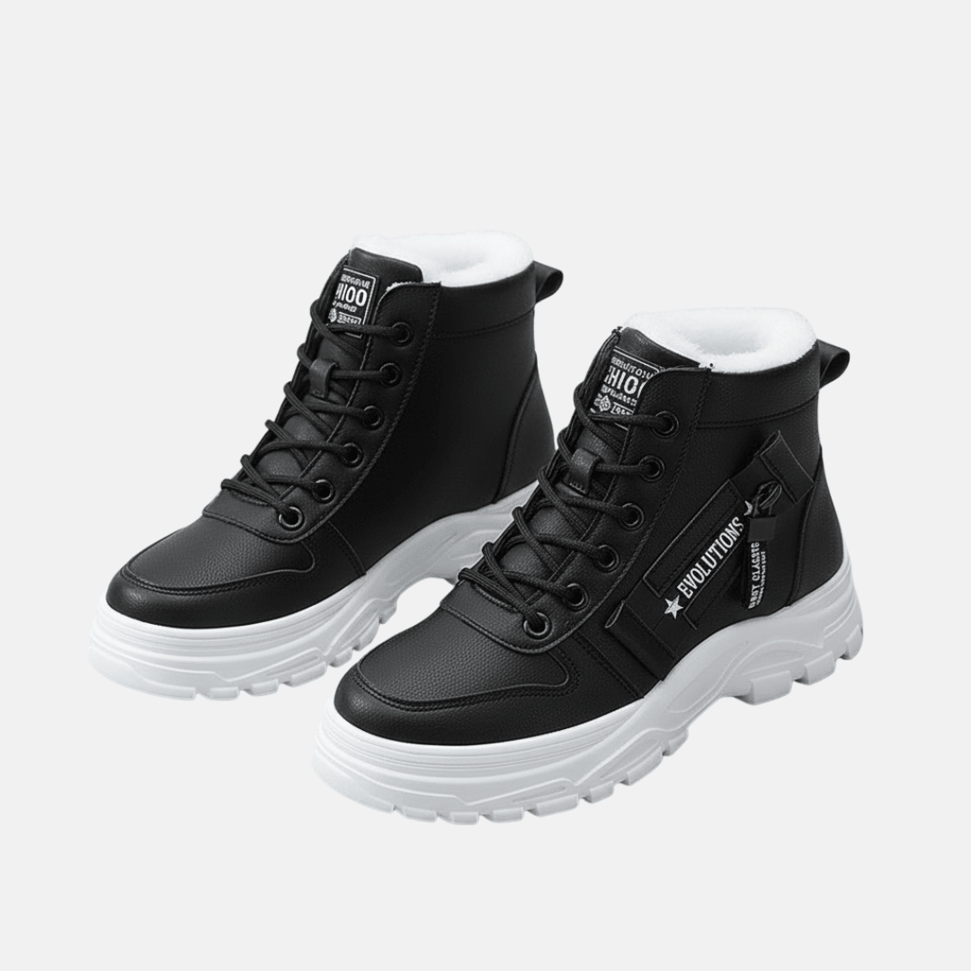 Women's High Top Ankle Boots Lace Up Platform Sole Winter - Nalani - UK Fashion Clothing and Decor