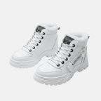 Women's High Top Ankle Boots Lace Up Platform Sole Winter - Nalani - UK Fashion Clothing and Decor