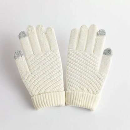 Women's Knit Winter Gloves Warm Soft Stretch Fit - Nalani - UK Fashion Clothing and Decor