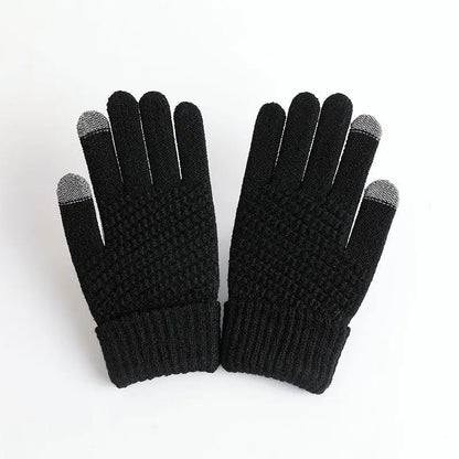 Women's Knit Winter Gloves Warm Soft Stretch Fit - Nalani - UK Fashion Clothing and Decor