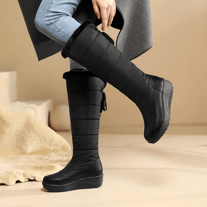 Women's Lace - Up Casual Winter Boots With Medium Heel For Snow - Nalani - UK Fashion Clothing and Decor