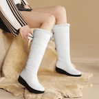 Women's Lace - Up Casual Winter Boots With Medium Heel For Snow - Nalani - UK Fashion Clothing and Decor