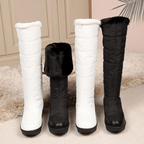 Women's Lace - Up Casual Winter Boots With Medium Heel For Snow - Nalani - UK Fashion Clothing and Decor