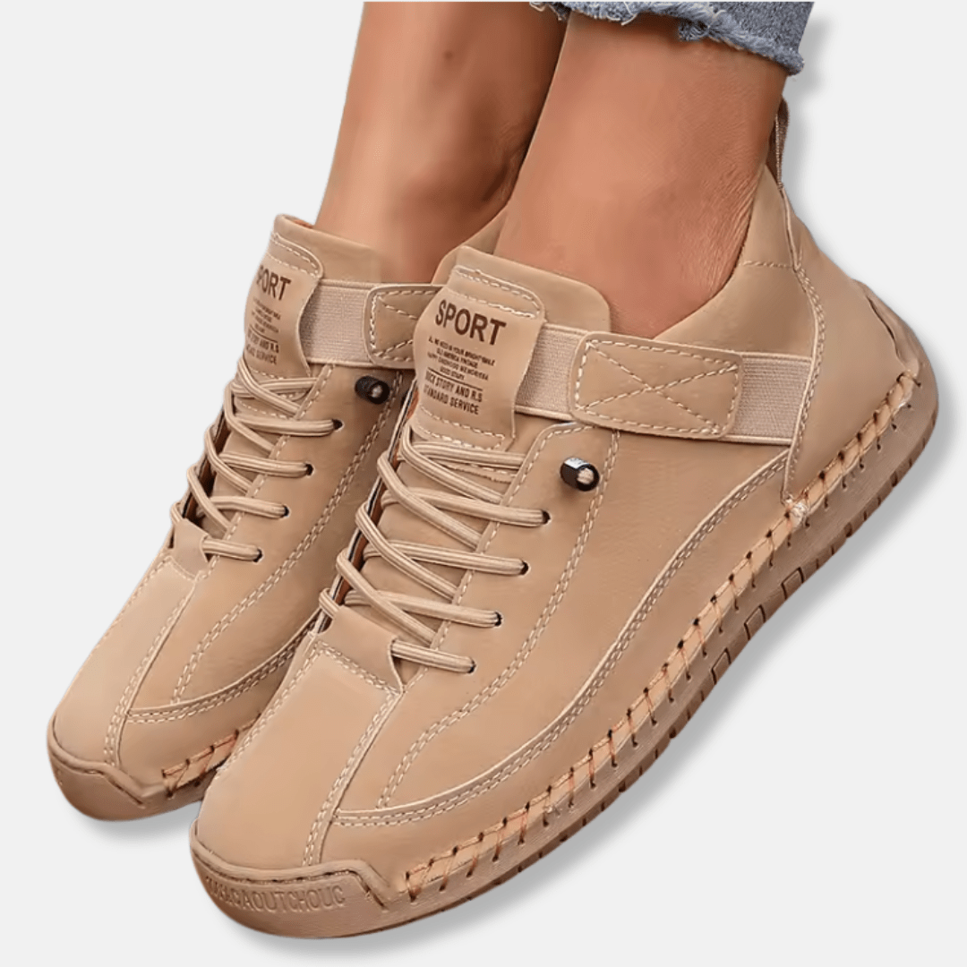 Womens Lace - Up Mid - Calf Boots Anti - Slip Sole And Padded Ankle - Nalani - UK Fashion Clothing and Decor