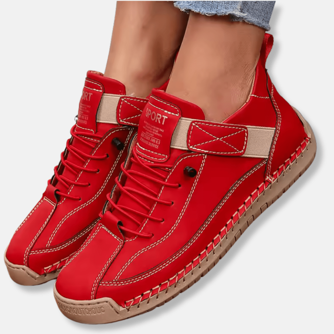 Womens Lace - Up Mid - Calf Boots Anti - Slip Sole And Padded Ankle - Nalani - UK Fashion Clothing and Decor