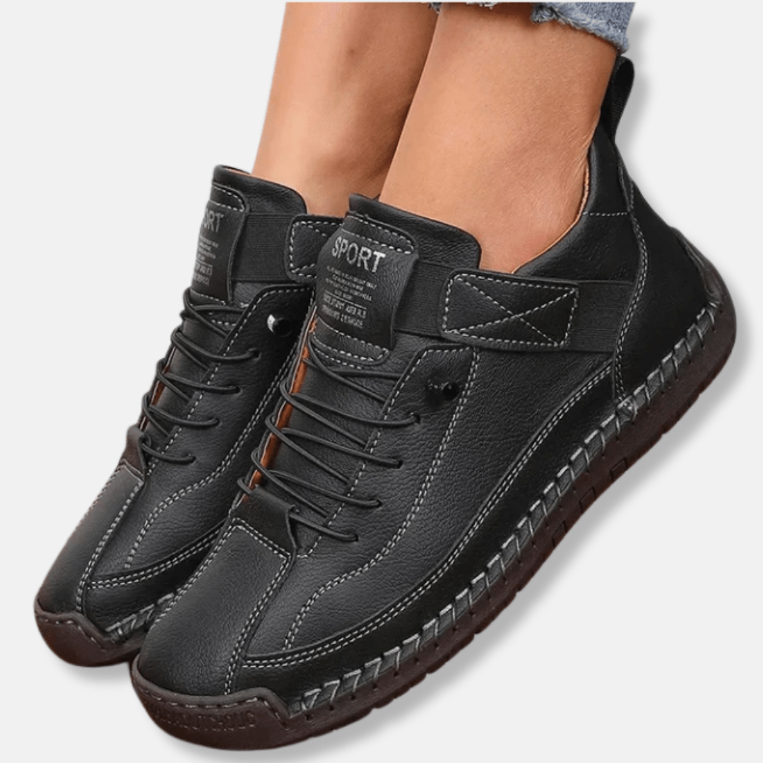 Womens Lace - Up Mid - Calf Boots Anti - Slip Sole And Padded Ankle - Nalani - UK Fashion Clothing and Decor