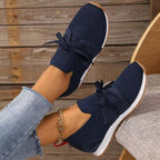 Women's Lightweight Slip-On Sneakers - Breathable Knit Everyday Wear - Nalani - Fashion Clothing and Decor