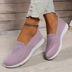 Women’s Low-Top Slip-On Sneakers - Textured Finish All-Day Comfort - Nalani - Fashion Clothing and Decor