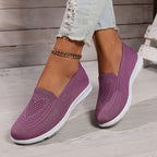 Women’s Low-Top Slip-On Sneakers - Textured Finish All-Day Comfort - Nalani - Fashion Clothing and Decor