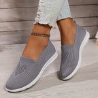 Women’s Low-Top Slip-On Sneakers - Textured Finish All-Day Comfort - Nalani - Fashion Clothing and Decor