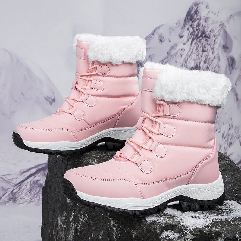 Womens Mid Calf Snow Boots Insulated Padded Faux Fur Lined - Nalani - UK Fashion Clothing and Decor