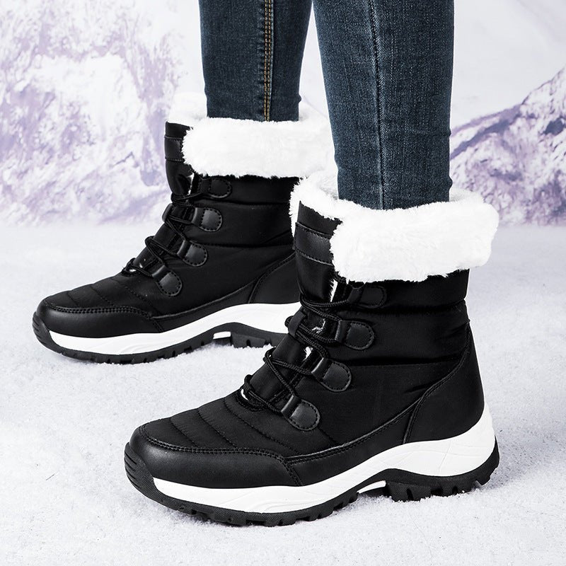 Womens Mid Calf Snow Boots Insulated Padded Faux Fur Lined - Nalani - UK Fashion Clothing and Decor