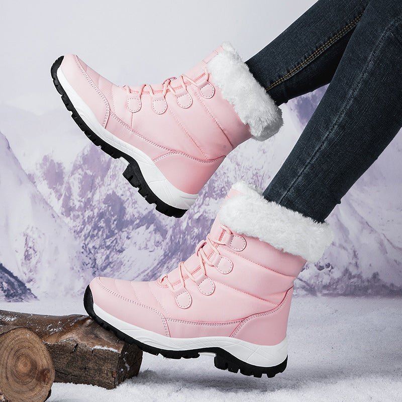 Womens Mid Calf Snow Boots Insulated Padded Faux Fur Lined - Nalani - UK Fashion Clothing and Decor