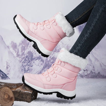 Womens Mid Calf Snow Boots Insulated Padded Faux Fur Lined - Nalani - UK Fashion Clothing and Decor