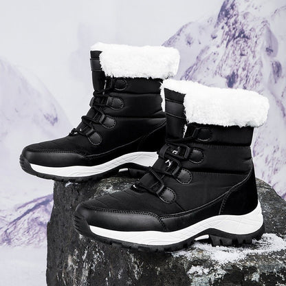Womens Mid Calf Snow Boots Insulated Padded Faux Fur Lined - Nalani - UK Fashion Clothing and Decor