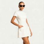 Women’s Mini Dress With Pearl Trim And Pocket Detailing Party Ready - Nalani - Fashion Clothing and Decor