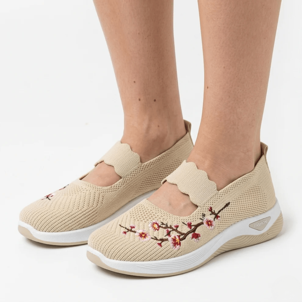 Women's Non-Slip Sneakers - Breathable Knit For Daily Comfort - Nalani - Fashion Clothing and Decor