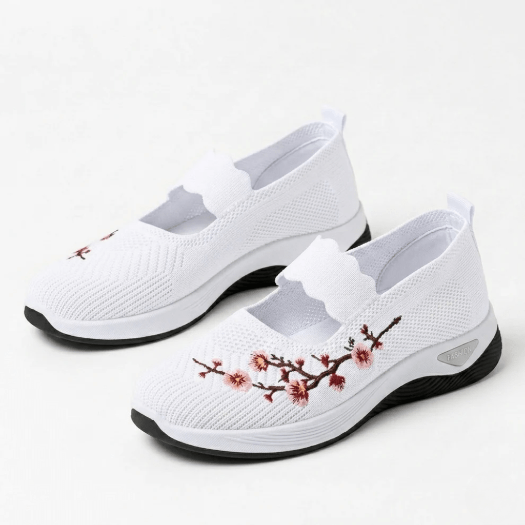 Women's Non-Slip Sneakers - Breathable Knit For Daily Comfort - Nalani - Fashion Clothing and Decor