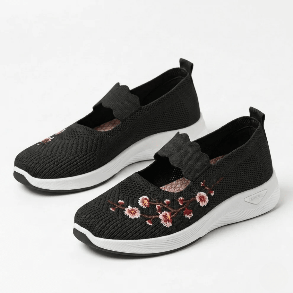 Women's Non-Slip Sneakers - Breathable Knit For Daily Comfort - Nalani - Fashion Clothing and Decor