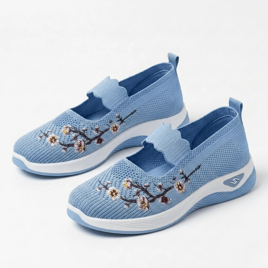 Women's Non-Slip Sneakers - Breathable Knit For Daily Comfort - Nalani - Fashion Clothing and Decor