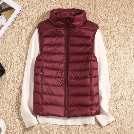 Womens Puffer Vest Lightweight Quilted Insulation Sleeveless - Nalani - UK Fashion Clothing and Decor