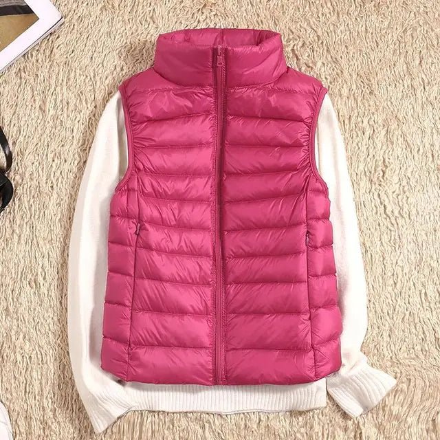 Womens Puffer Vest Lightweight Quilted Insulation Sleeveless - Nalani - UK Fashion Clothing and Decor