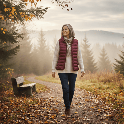 Womens Puffer Vest Lightweight Quilted Insulation Sleeveless - Nalani - UK Fashion Clothing and Decor