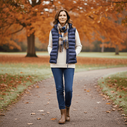 Womens Puffer Vest Lightweight Quilted Insulation Sleeveless - Nalani - UK Fashion Clothing and Decor