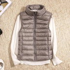 Womens Puffer Vest Lightweight Quilted Insulation Sleeveless - Nalani - UK Fashion Clothing and Decor