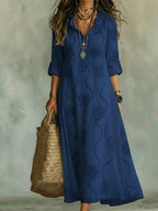 Women's Retro Shift Dress | Ruffle Collar & Sleek Fit - Nalani - Fashion Clothing and Decor