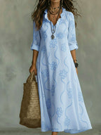 Women's Retro Shift Dress | Ruffle Collar & Sleek Fit - Nalani - Fashion Clothing and Decor