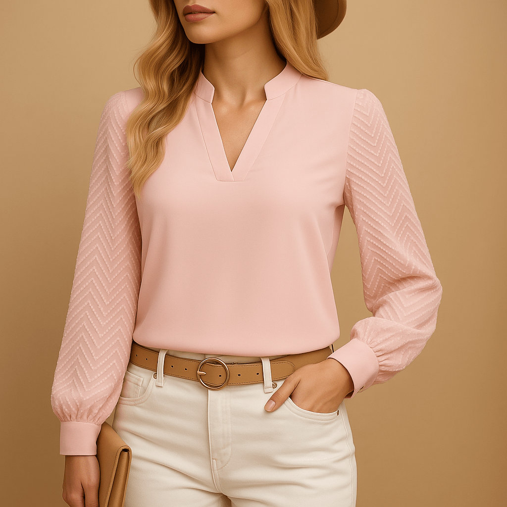 Womens V Neck Flowy Top For Effortless Style All Day Comfort - Nalani - UK and AUS Fashion Clothing and Decor