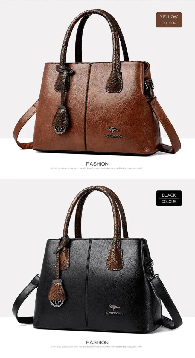 Womens Vegan Leather Bag Elegant Tote For Everyday Use - Nalani - UK Fashion Clothing and Decor