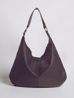 Women’s Vegan Leather Hobo Handbag - Large Shoulder Bag with Zip Pockets - Nalani - Fashion Clothing and Decor