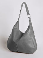 Women’s Vegan Leather Hobo Handbag - Large Shoulder Bag with Zip Pockets - Nalani - Fashion Clothing and Decor
