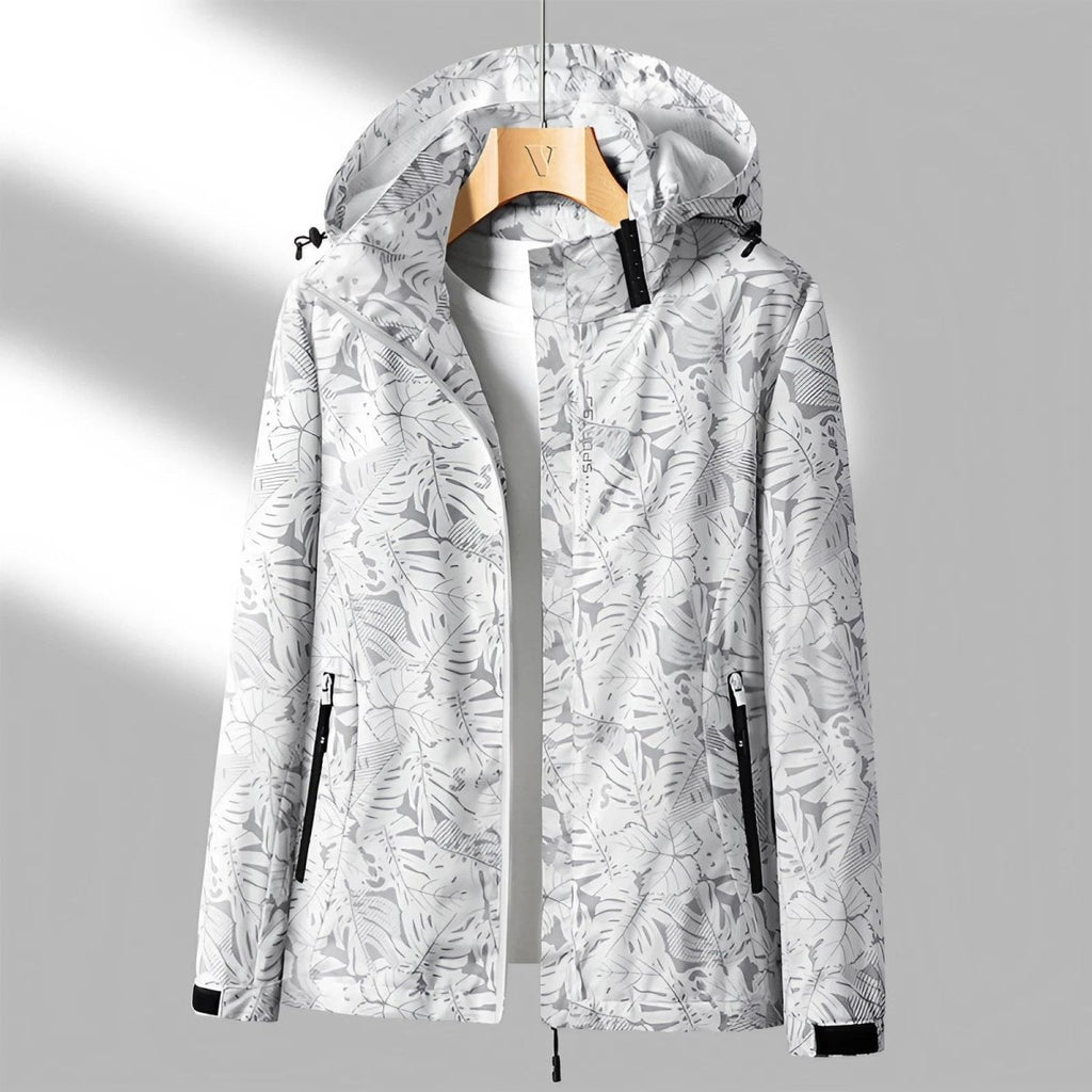 Women’s Waterproof Jacket – Lightweight Wind - Resistant – Adjustable Hood – Zip Pockets - Nalani - UK Fashion Clothing and Decor