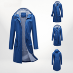 Women's waterproof over knee trench coat - Nalani - UK Fashion Clothing and Decor